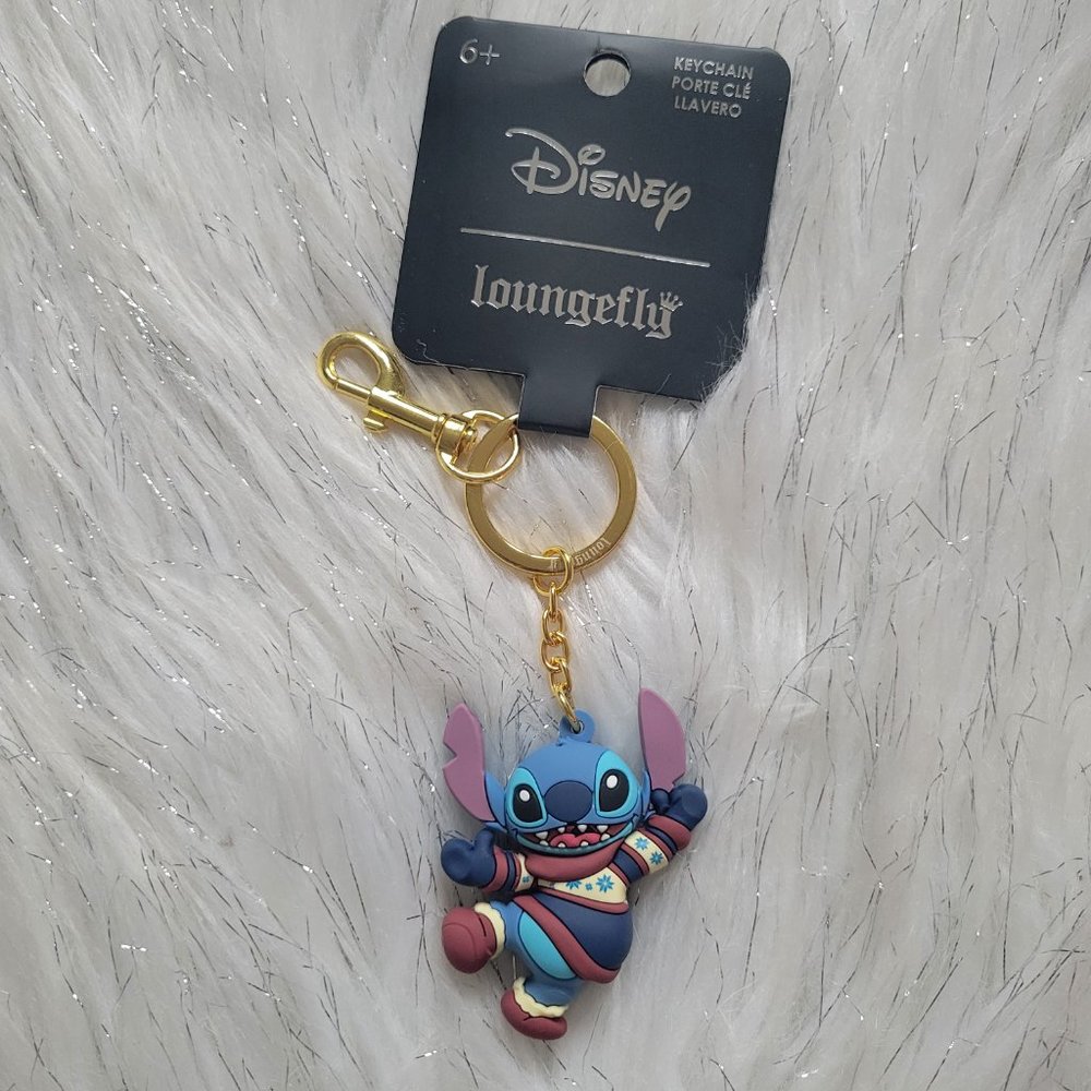 Loungefly Winter Stitch Keychain
